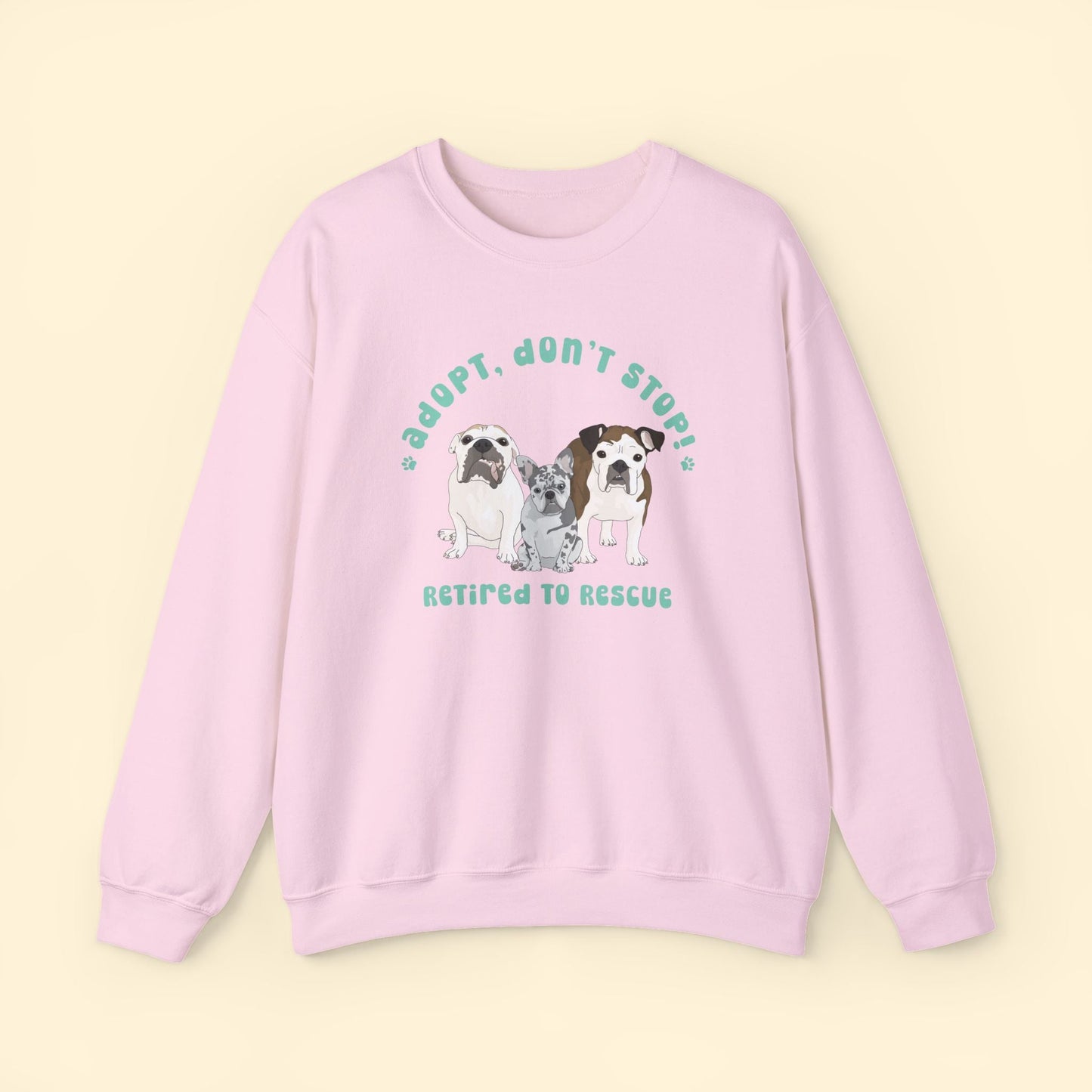 Crewneck Sweatshirt | FUNDRAISER | Retired to Rescue - Detezi Designs - 70587090812872751742