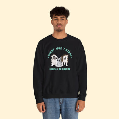 Crewneck Sweatshirt | FUNDRAISER | Retired to Rescue - Detezi Designs - 70587090812872751742