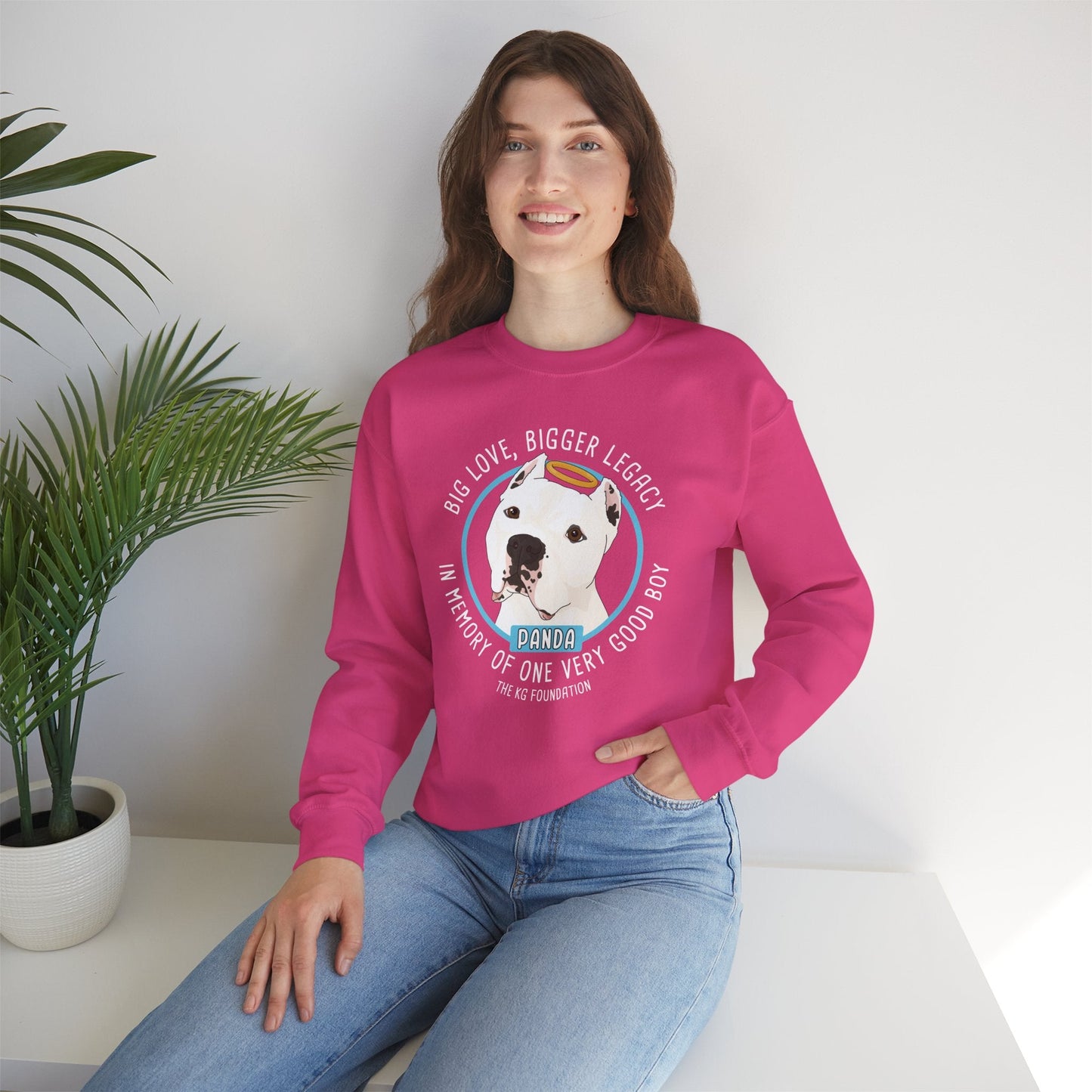 Crewneck Sweatshirt | FUNDRAISER | The KG Foundation | In Memory of Panda - Detezi Designs - 21388526974616492124