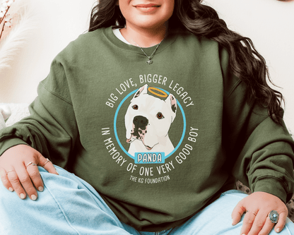 Crewneck Sweatshirt | FUNDRAISER | The KG Foundation | In Memory of Panda - Detezi Designs - 21388526974616492124