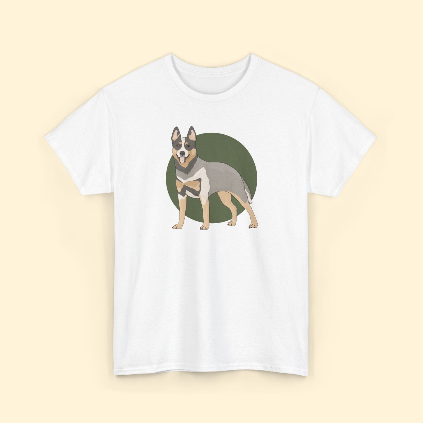 Crewneck T-shirt | Unisex | Australian Cattle Dog | Blue Heeler - Detezi Designs - 10486481327448850384