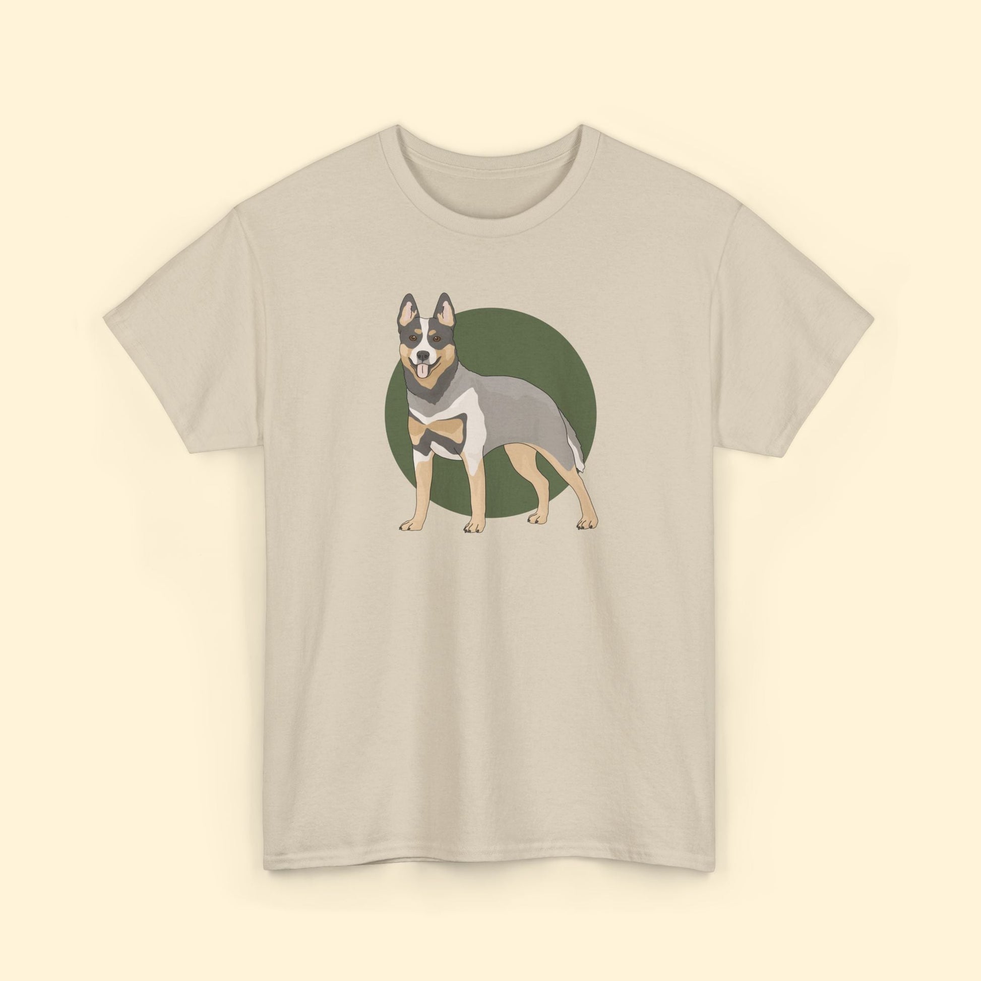 Crewneck T-shirt | Unisex | Australian Cattle Dog | Blue Heeler - Detezi Designs - 23156833642074604969