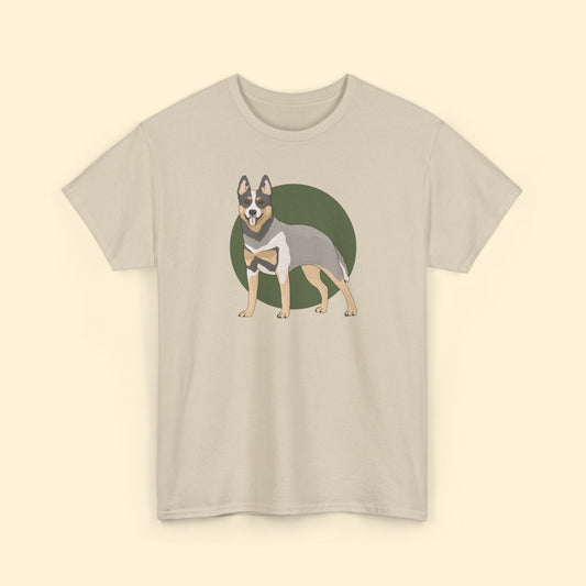 Crewneck T-shirt | Unisex | Australian Cattle Dog | Blue Heeler - Detezi Designs - 23156833642074604969