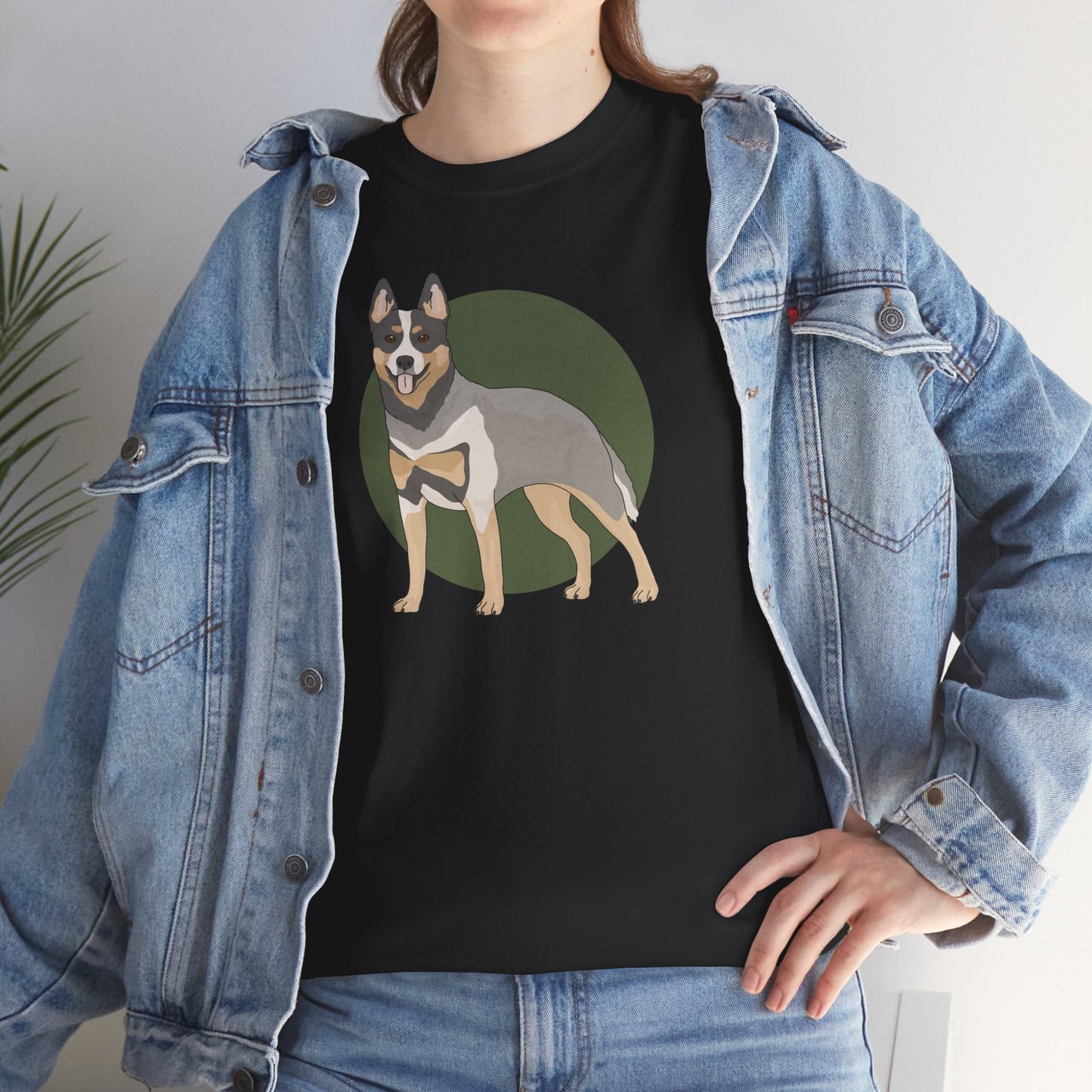 Crewneck T-shirt | Unisex | Australian Cattle Dog | Blue Heeler - Detezi Designs - 63977102302746174254