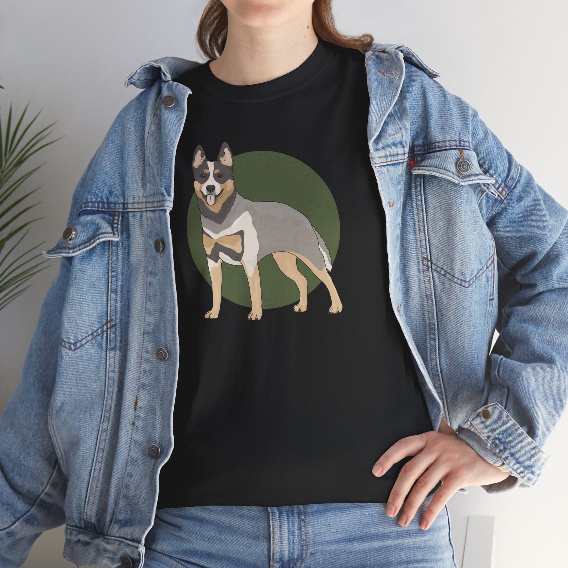 Crewneck T-shirt | Unisex | Australian Cattle Dog | Blue Heeler - Detezi Designs - 63977102302746174254