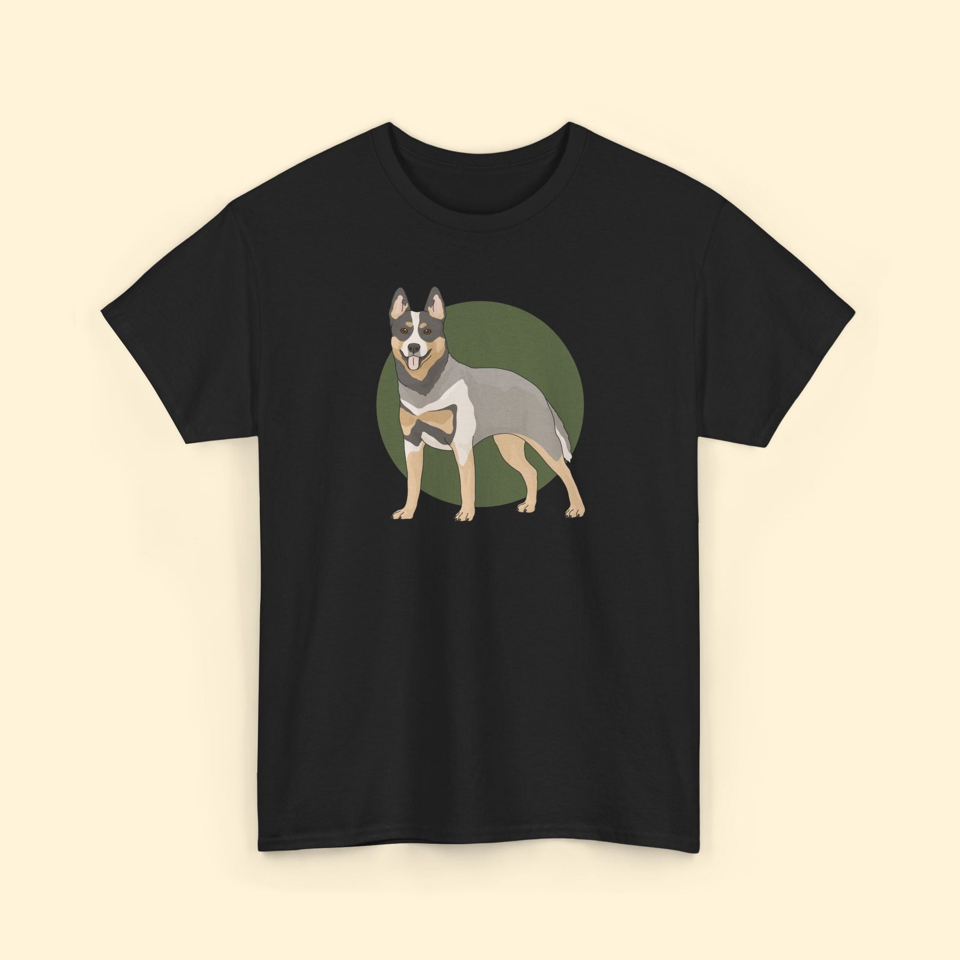 Crewneck T-shirt | Unisex | Australian Cattle Dog | Blue Heeler - Detezi Designs - 63977102302746174254
