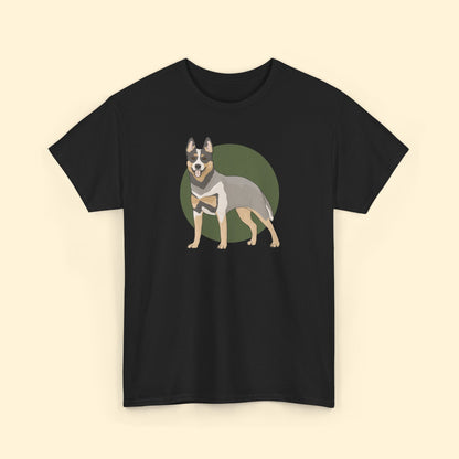 Crewneck T-shirt | Unisex | Australian Cattle Dog | Blue Heeler - Detezi Designs - 63977102302746174254
