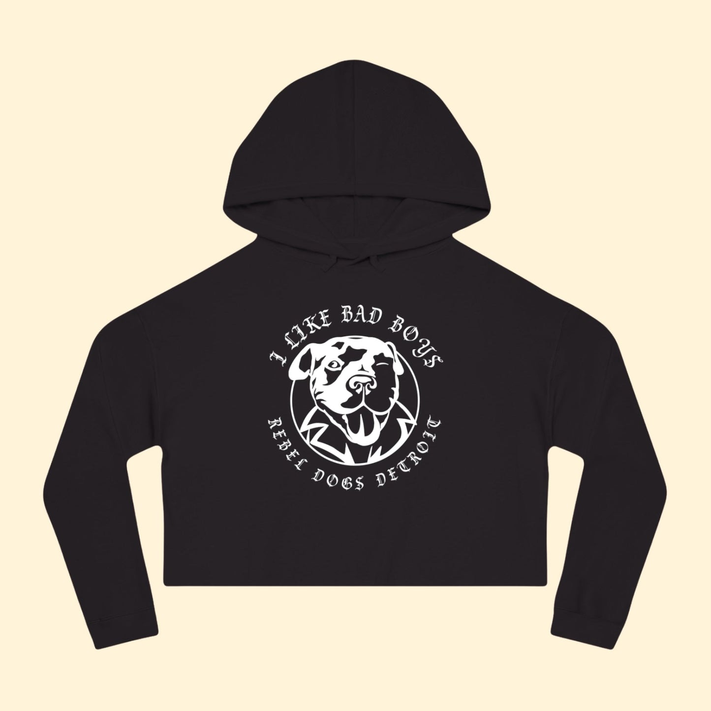 Cropped Hoodie | FUNDRAISER | Rebel Dogs Detroit - Detezi Designs - 31628305052440467625
