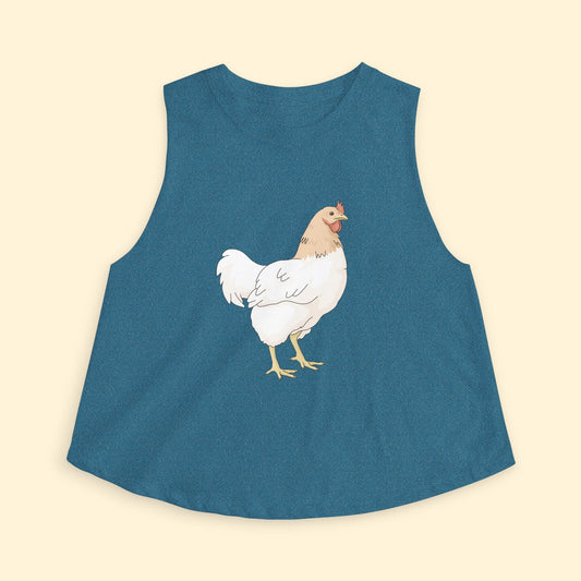 Cropped Muscle Tank | Chicken - Detezi Designs - 18275068323724580057