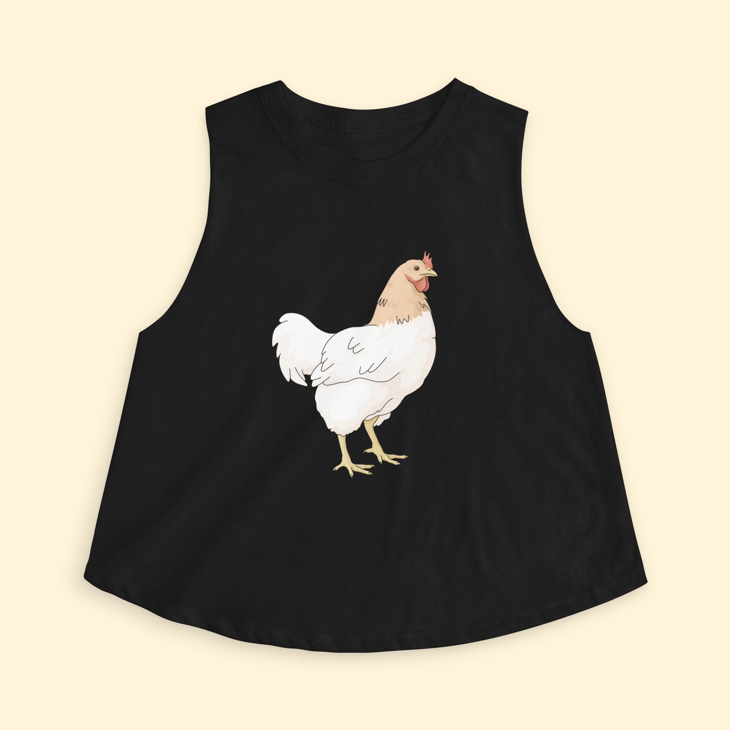Cropped Muscle Tank | Chicken - Detezi Designs - 18943811818570299852