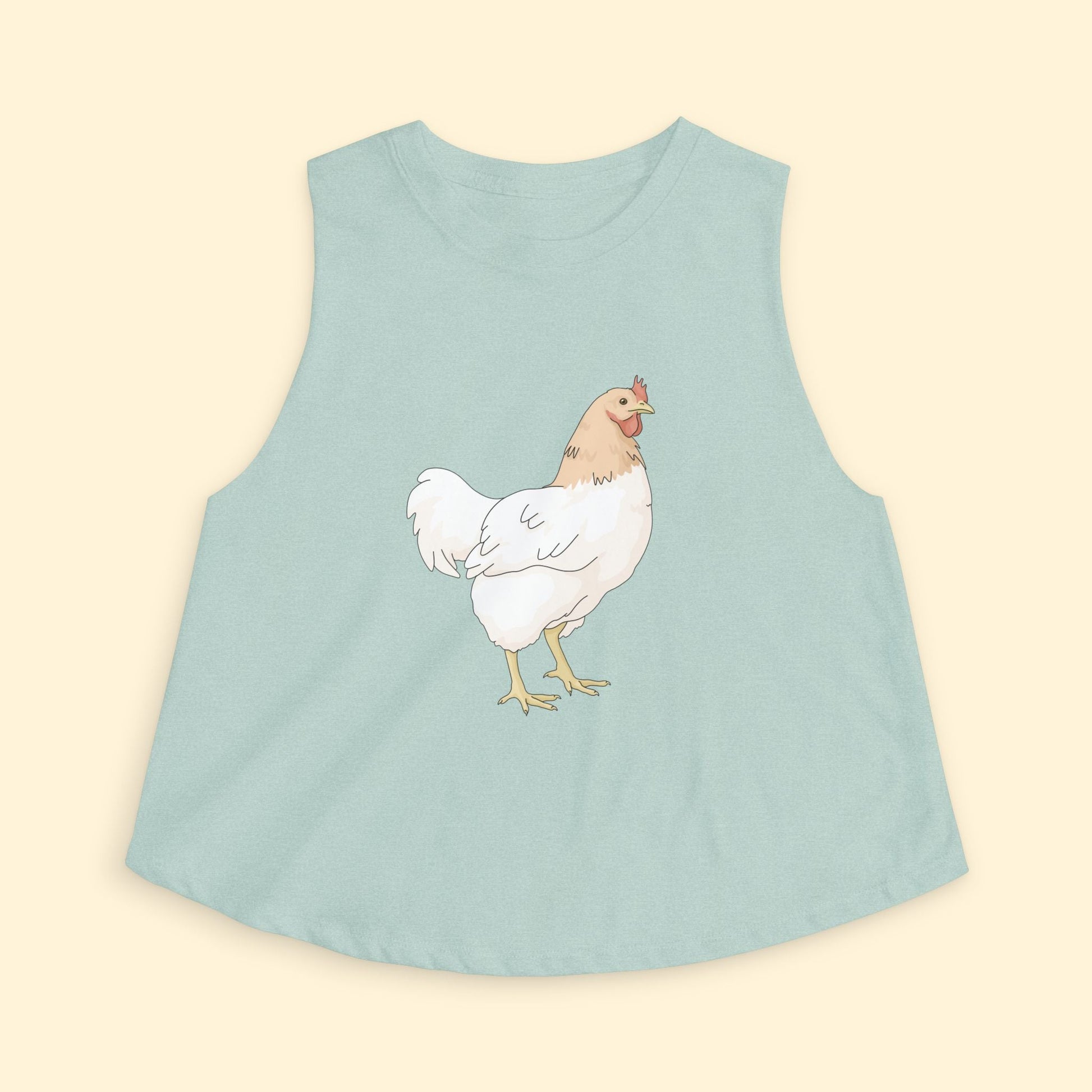 Cropped Muscle Tank | Chicken - Detezi Designs - 26615754038799425759