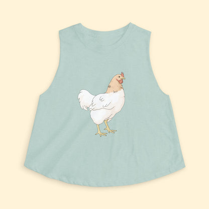 Cropped Muscle Tank | Chicken - Detezi Designs - 26615754038799425759