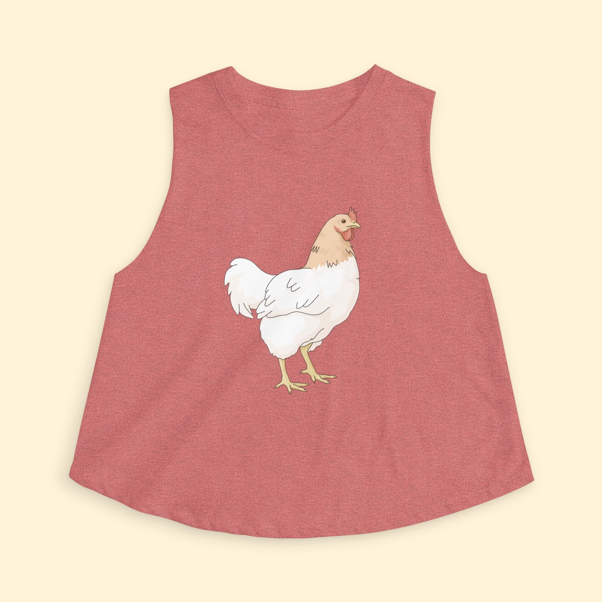 Cropped Muscle Tank | Chicken - Detezi Designs - 58989924149924635011