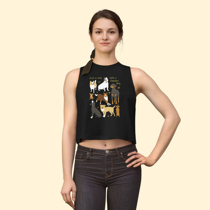 Cropped Muscle Tank | Fall In Love - Detezi Designs - 96356968156831248778