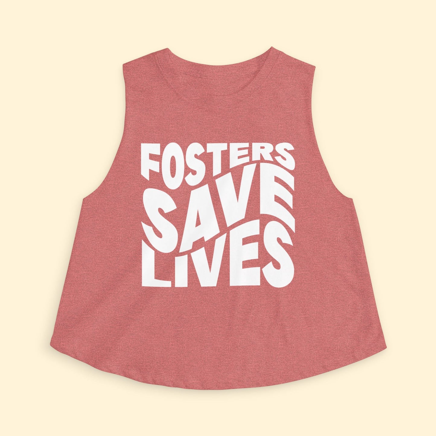 Cropped Muscle Tank | Fosters Save Lives - Detezi Designs - 12863651440202438940