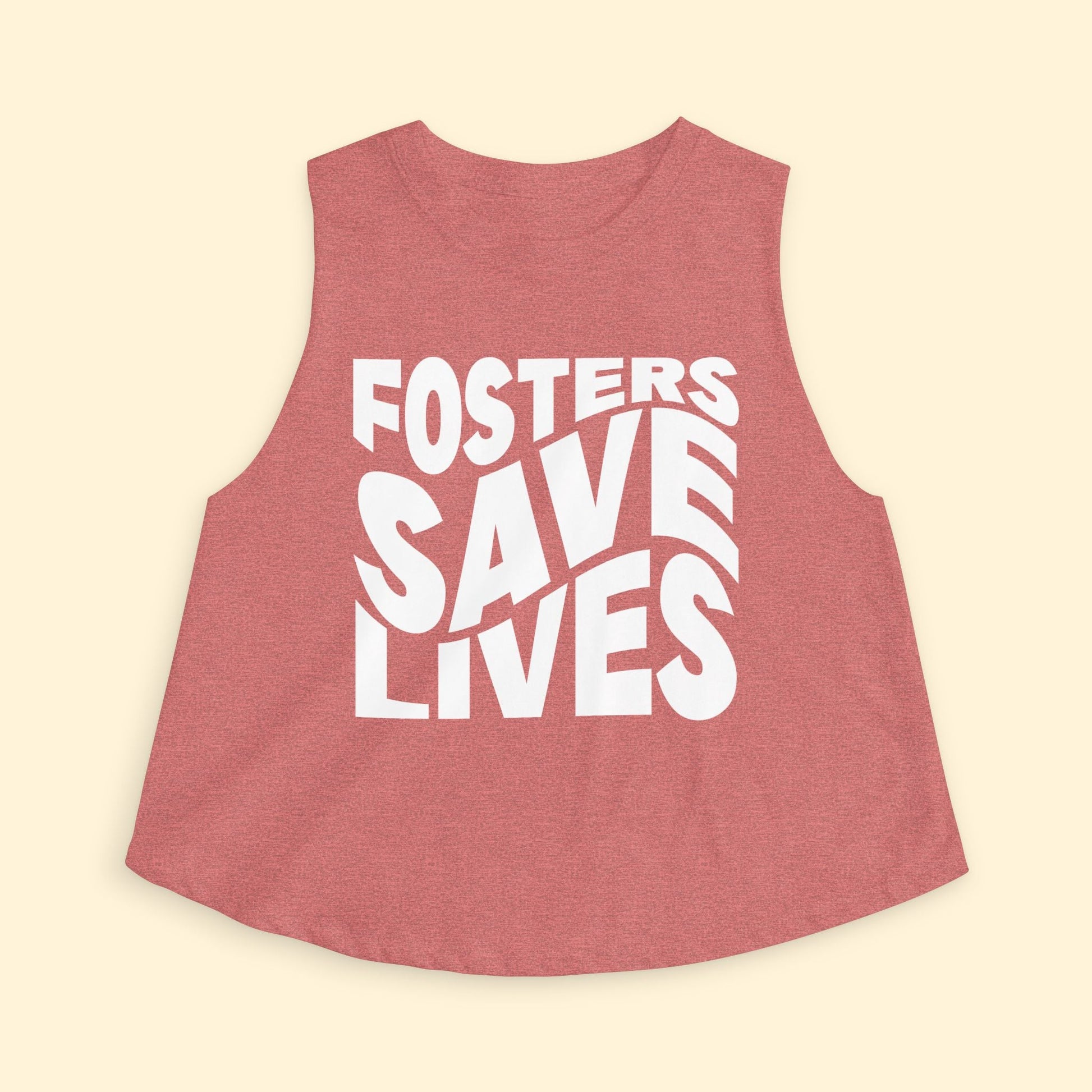 Cropped Muscle Tank | Fosters Save Lives - Detezi Designs - 12863651440202438940