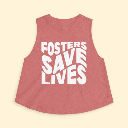 Cropped Muscle Tank | Fosters Save Lives - Detezi Designs - 12863651440202438940