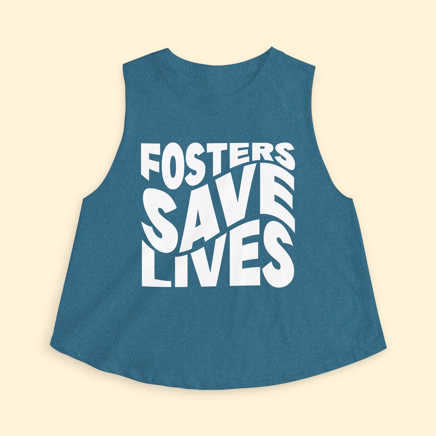 Cropped Muscle Tank | Fosters Save Lives - Detezi Designs - 13305873063300127110