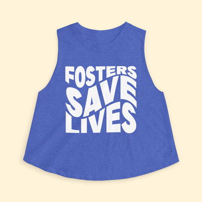Cropped Muscle Tank | Fosters Save Lives - Detezi Designs - 25240444868589909594