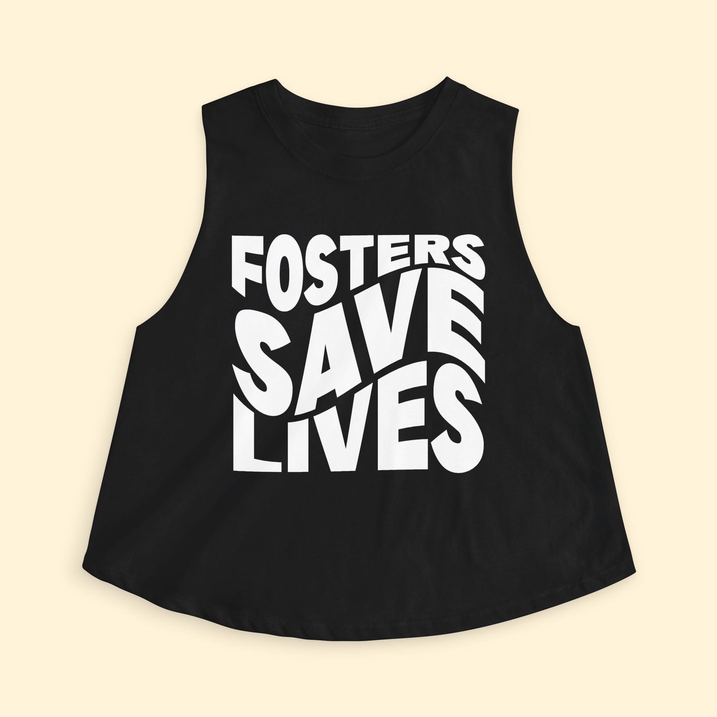 Cropped Muscle Tank | Fosters Save Lives - Detezi Designs - 31612076039405618794