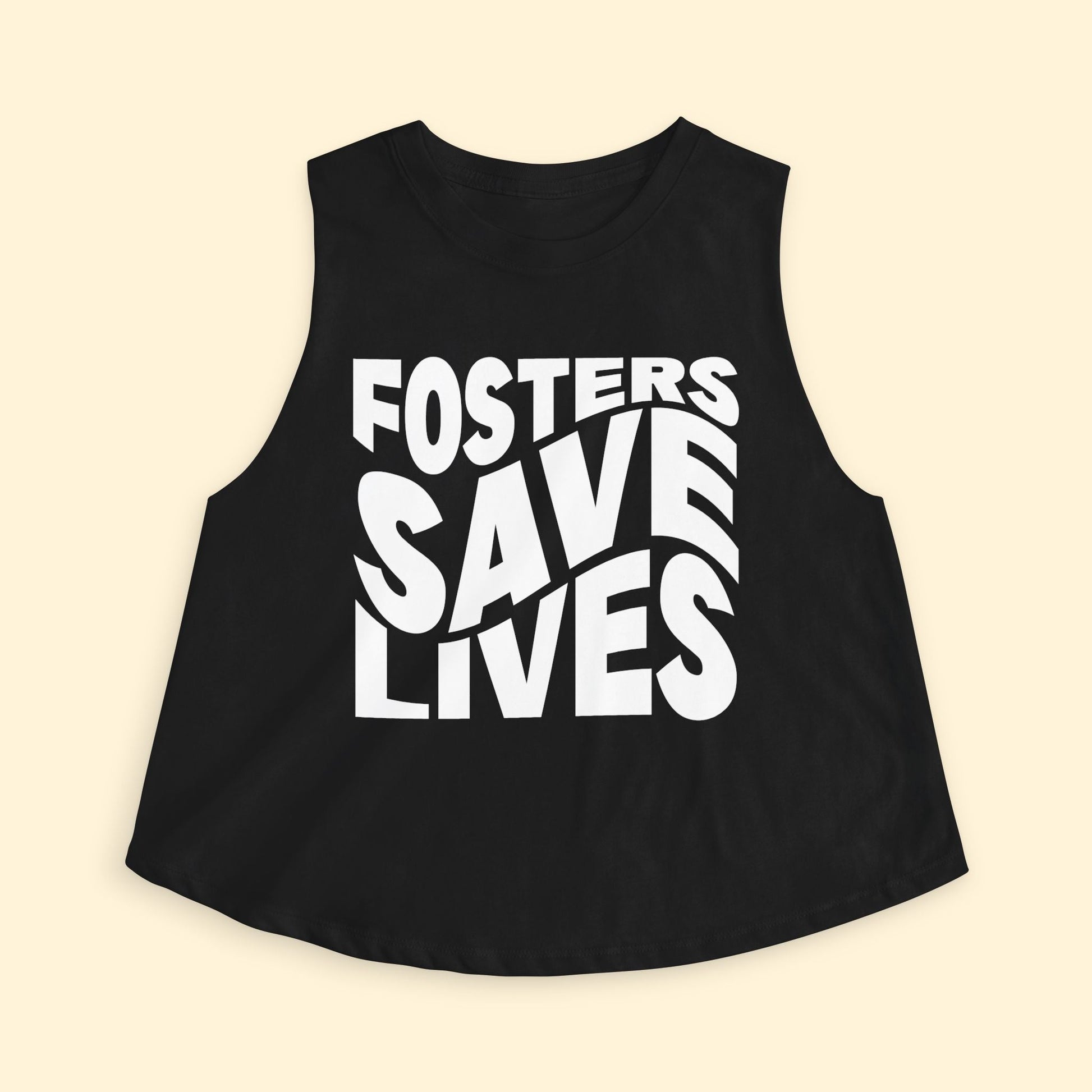 Cropped Muscle Tank | Fosters Save Lives - Detezi Designs - 31612076039405618794