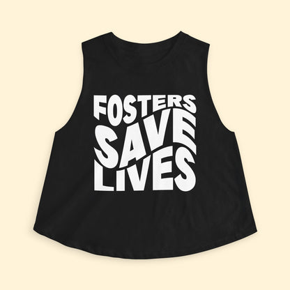 Cropped Muscle Tank | Fosters Save Lives - Detezi Designs - 31612076039405618794