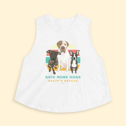 Cropped Muscle Tank | FUNDRAISER | Beezy's Rescue - Detezi Designs - 11798519929184909004
