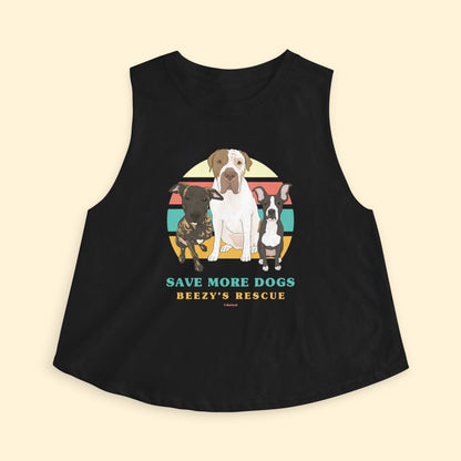 Cropped Muscle Tank | FUNDRAISER | Beezy's Rescue - Detezi Designs - 18832143886503023774