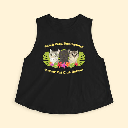 Cropped Muscle Tank | FUNDRAISER | Colony Cat Club - Detezi Designs - 10290943645016305005