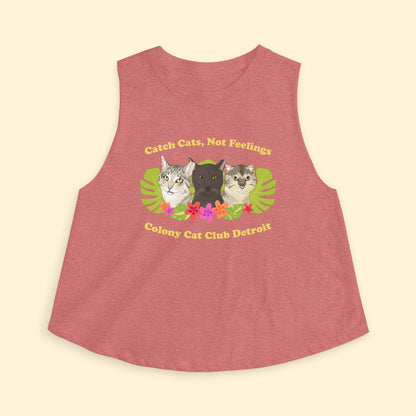 Cropped Muscle Tank | FUNDRAISER | Colony Cat Club - Detezi Designs - 17881903019403148097