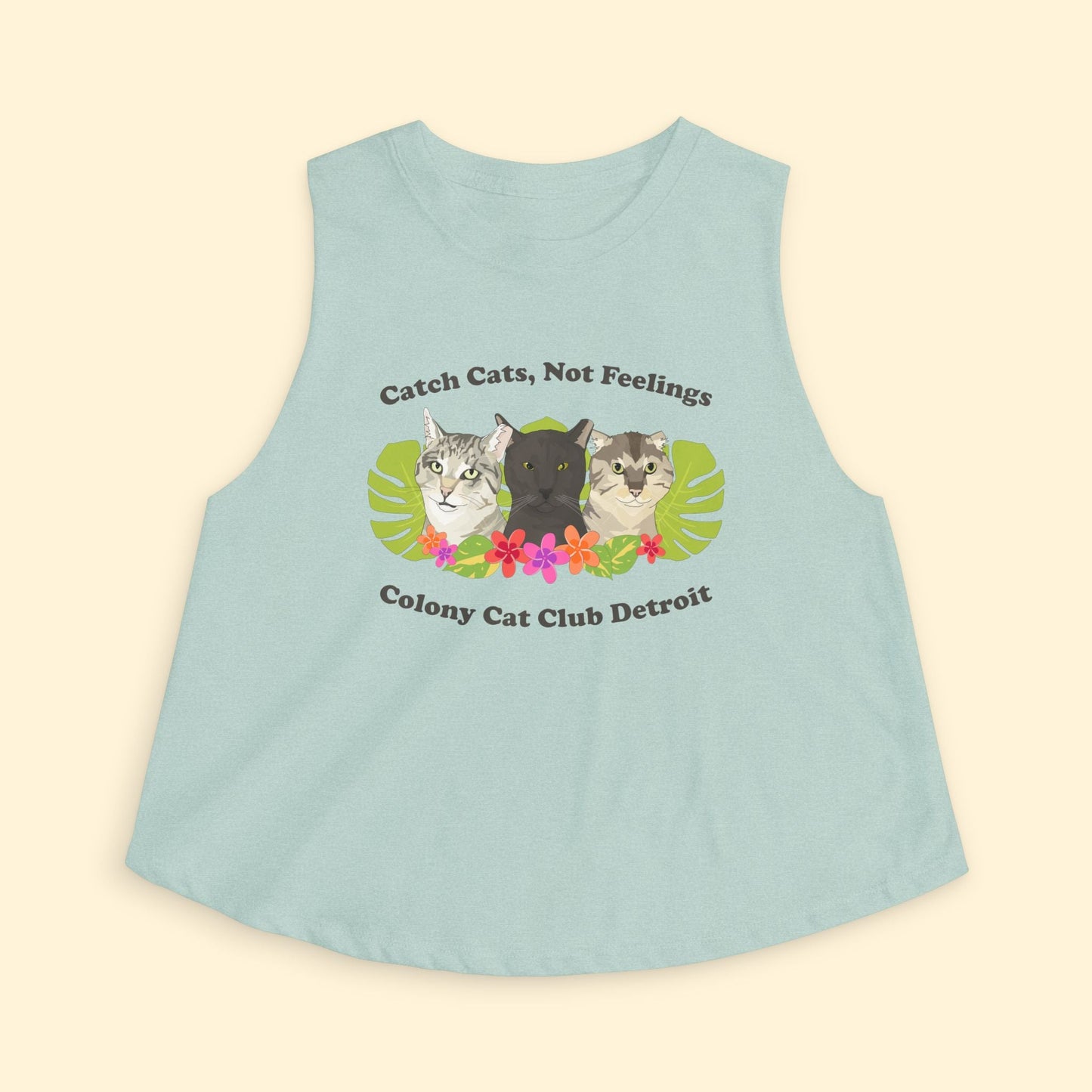 Cropped Muscle Tank | FUNDRAISER | Colony Cat Club - Detezi Designs - 19898783139032217788