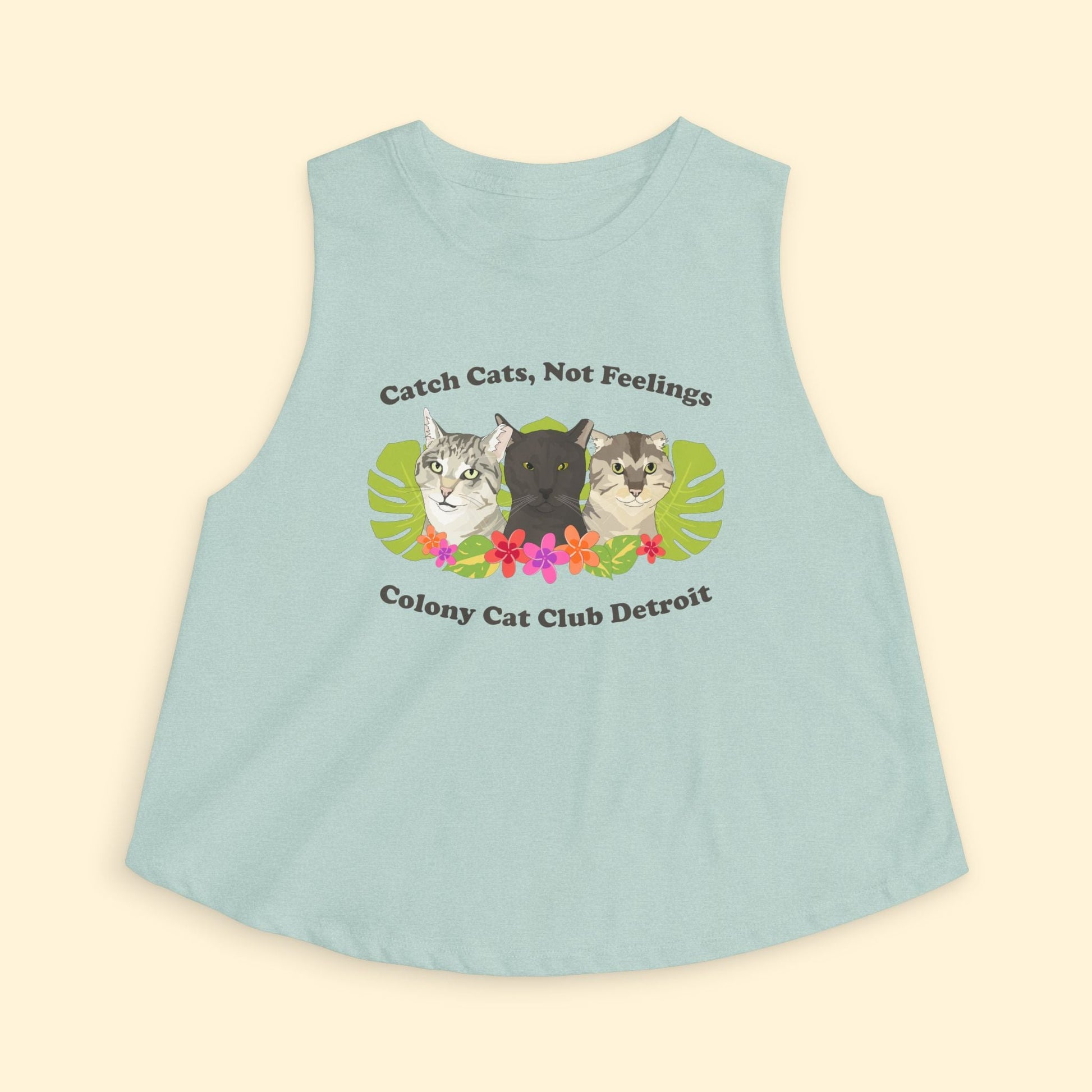 Cropped Muscle Tank | FUNDRAISER | Colony Cat Club - Detezi Designs - 19898783139032217788