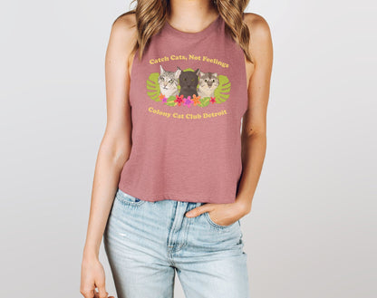 Cropped Muscle Tank | FUNDRAISER | Colony Cat Club - Detezi Designs - 97562896232540455433