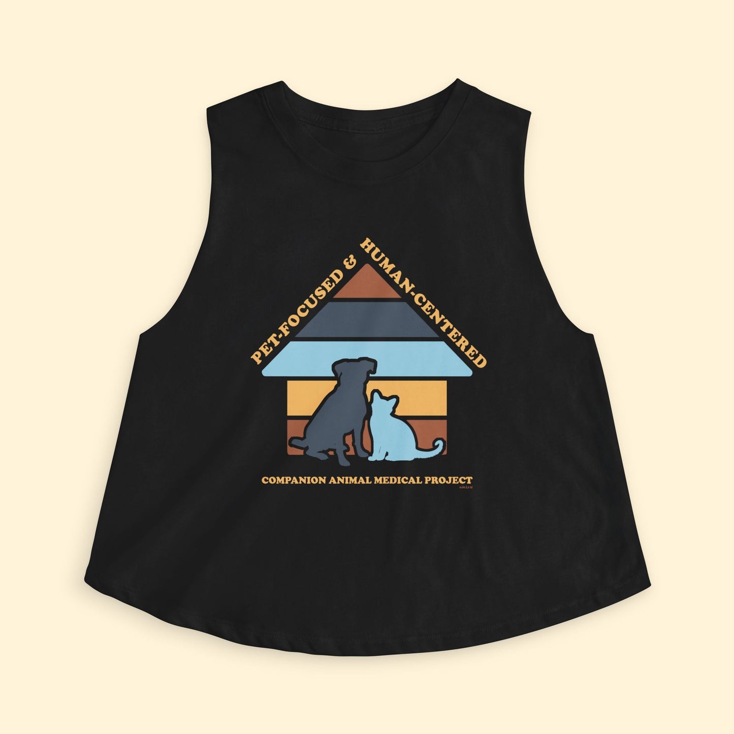 Cropped Muscle Tank | FUNDRAISER | Companion Animal Medical Project - Detezi Designs - 16823786384493506693