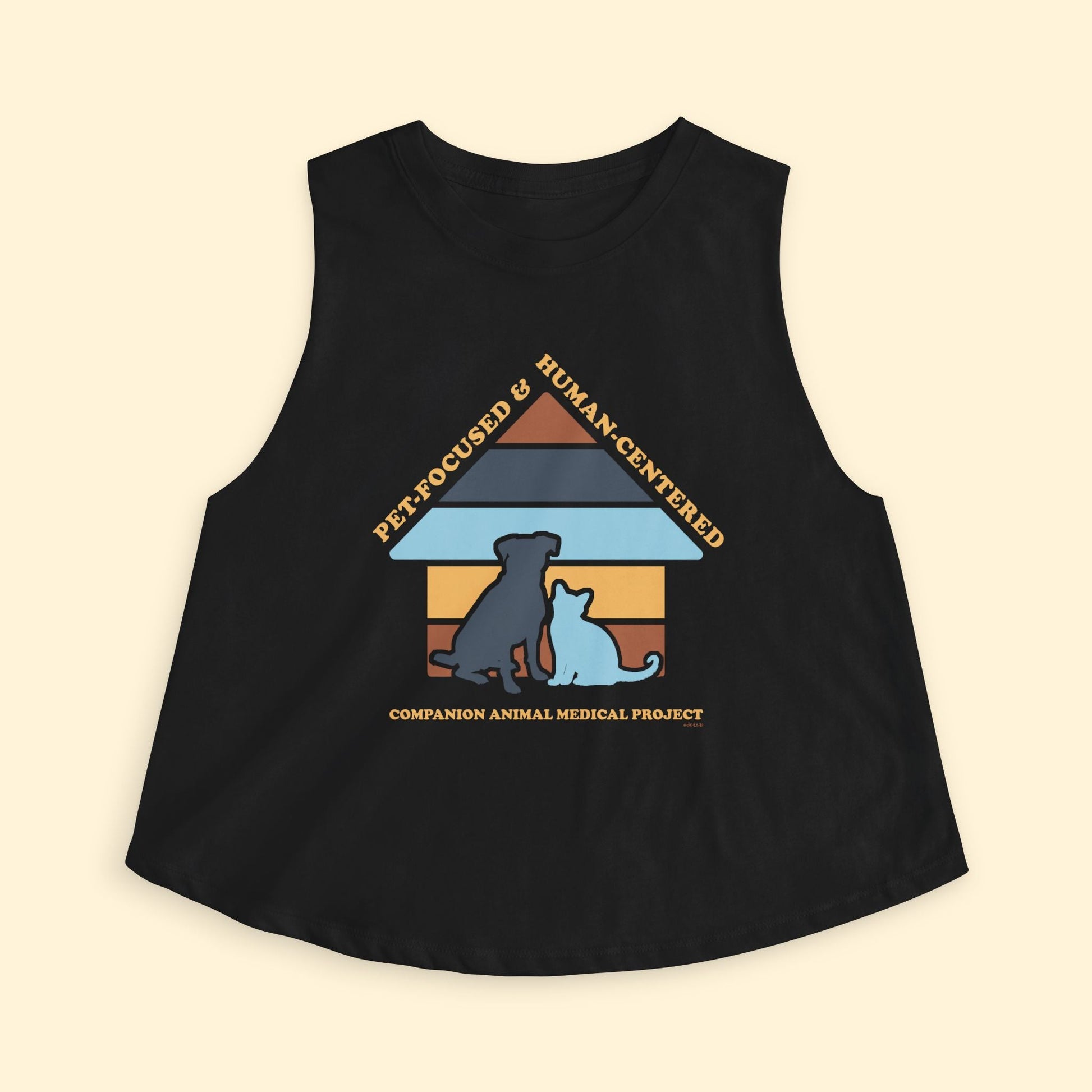 Cropped Muscle Tank | FUNDRAISER | Companion Animal Medical Project - Detezi Designs - 16823786384493506693