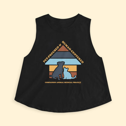 Cropped Muscle Tank | FUNDRAISER | Companion Animal Medical Project - Detezi Designs - 16823786384493506693