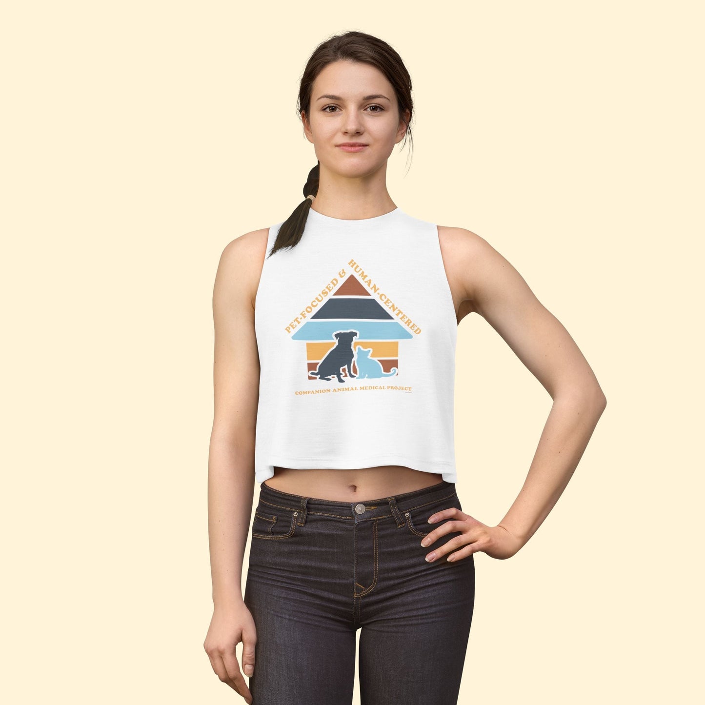 Cropped Muscle Tank | FUNDRAISER | Companion Animal Medical Project - Detezi Designs - 16823786384493506693