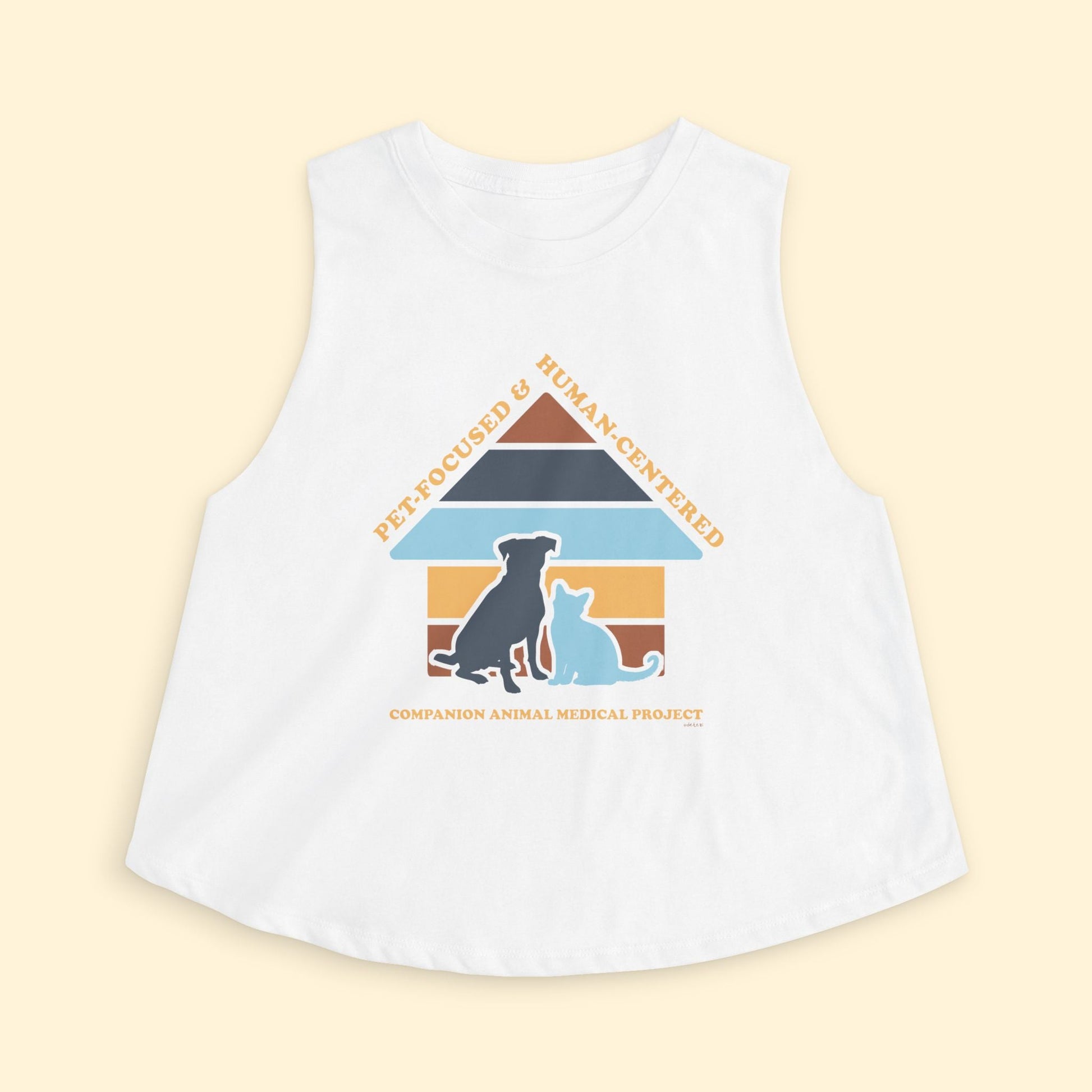 Cropped Muscle Tank | FUNDRAISER | Companion Animal Medical Project - Detezi Designs - 19811109216708331729