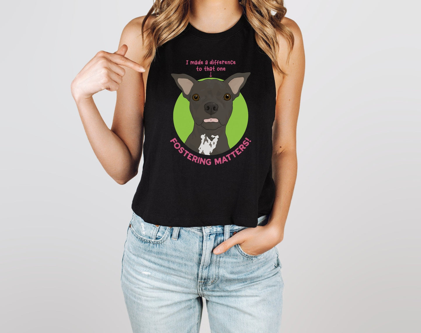 Cropped Muscle Tank | FUNDRAISER | Dewey | Maybel's Legacy - Detezi Designs - 18728396009944324319
