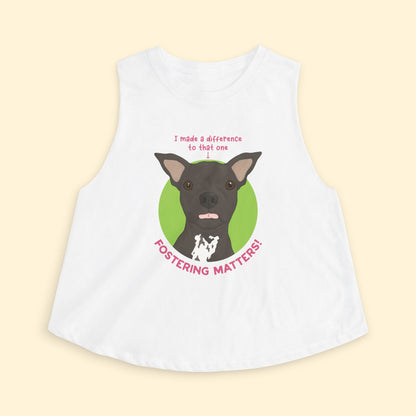 Cropped Muscle Tank | FUNDRAISER | Dewey | Maybel's Legacy - Detezi Designs - 24279259101647111016