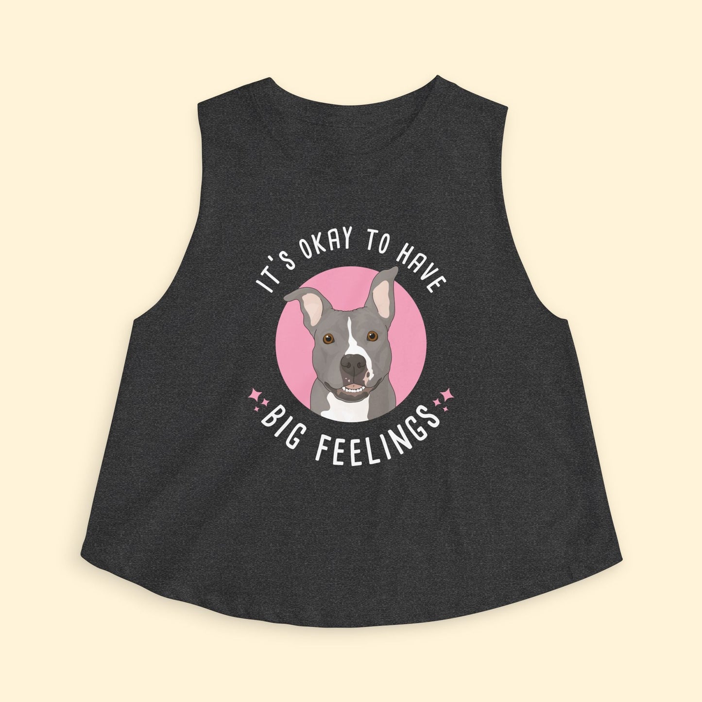 Cropped Muscle Tank | FUNDRAISER | Friends of City Dogs Cleveland - Detezi Designs-29580202709522112957