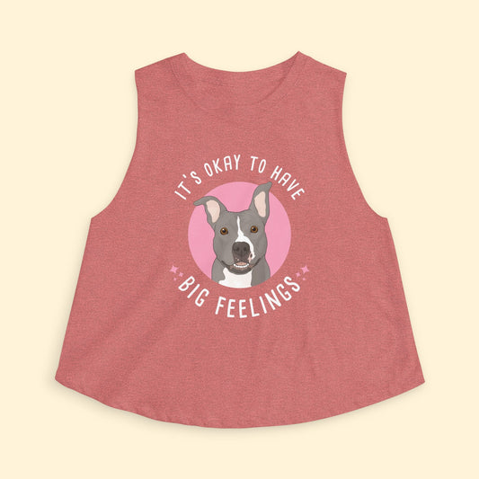 Cropped Muscle Tank | FUNDRAISER | Friends of City Dogs Cleveland - Detezi Designs-32348157209097477794