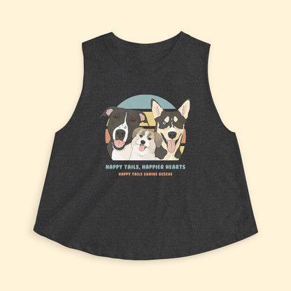 Cropped Muscle Tank | FUNDRAISER | Happy Tails Canine Rescue - Detezi Designs-11806065444802579899