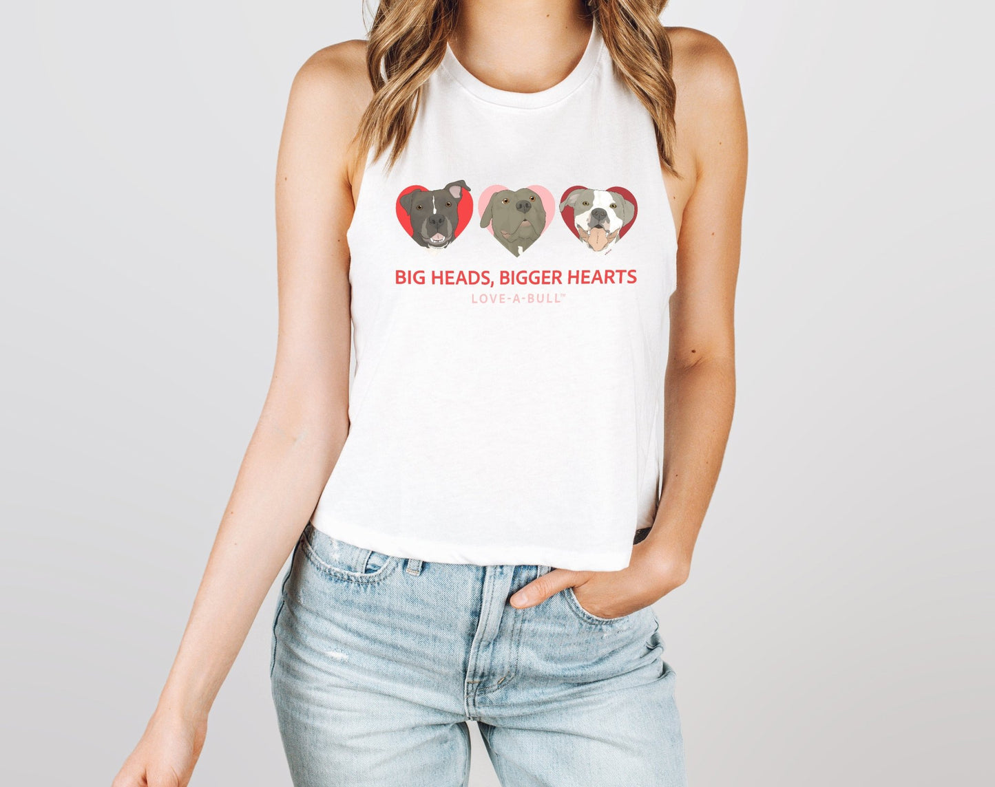 Cropped Muscle Tank | FUNDRAISER | Love - A - Bull - Detezi Designs - 15504969905500333416