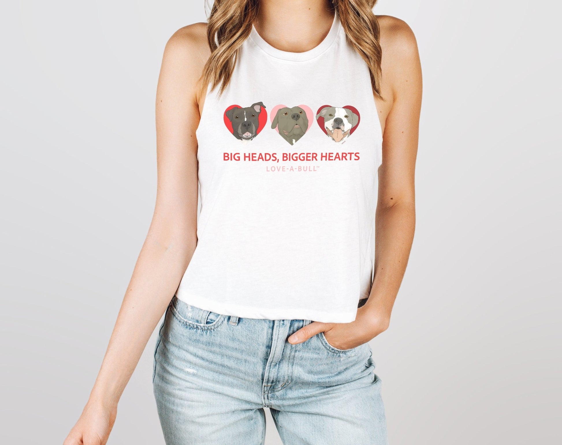 Cropped Muscle Tank | FUNDRAISER | Love - A - Bull - Detezi Designs - 15504969905500333416