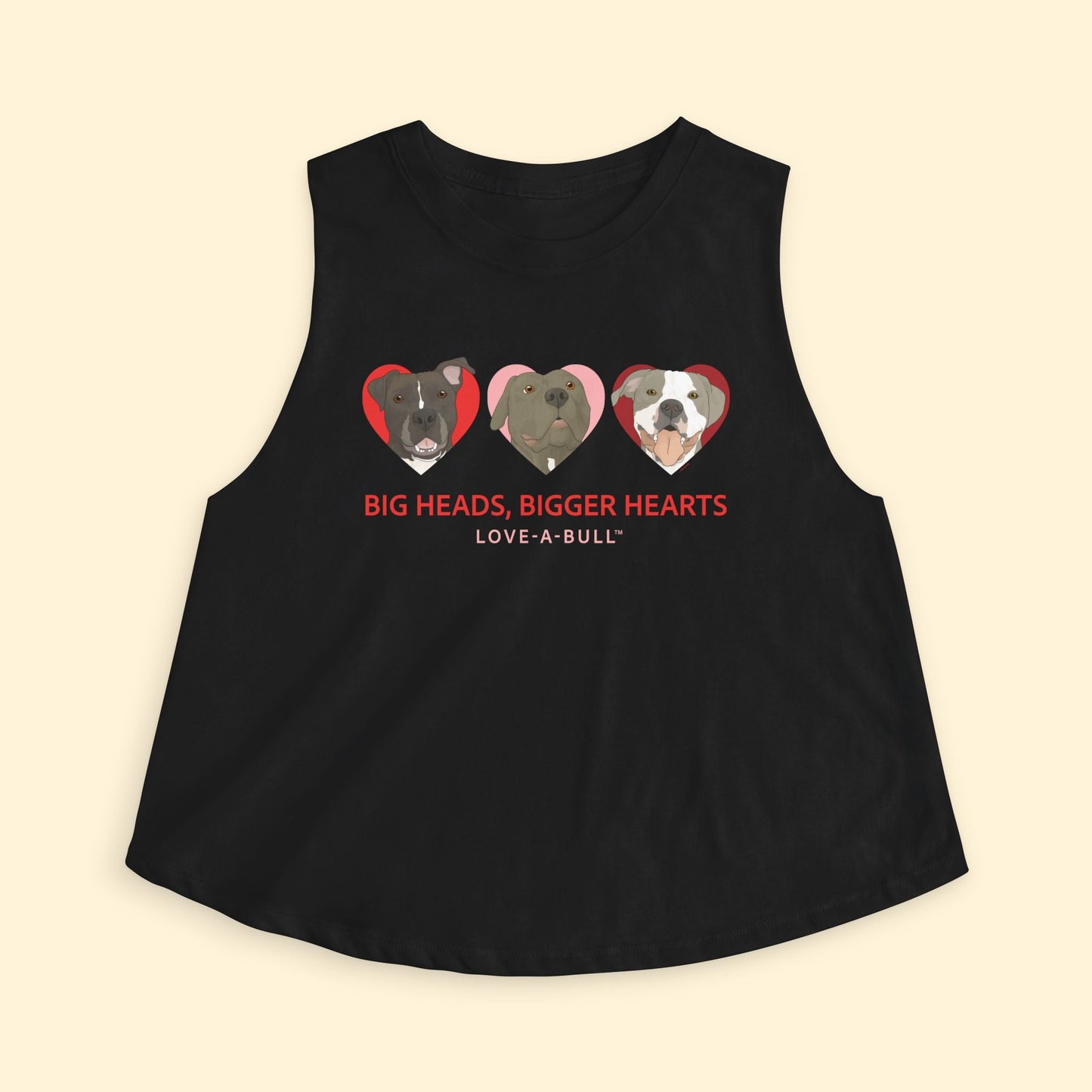 Cropped Muscle Tank | FUNDRAISER | Love - A - Bull - Detezi Designs - 15504969905500333416