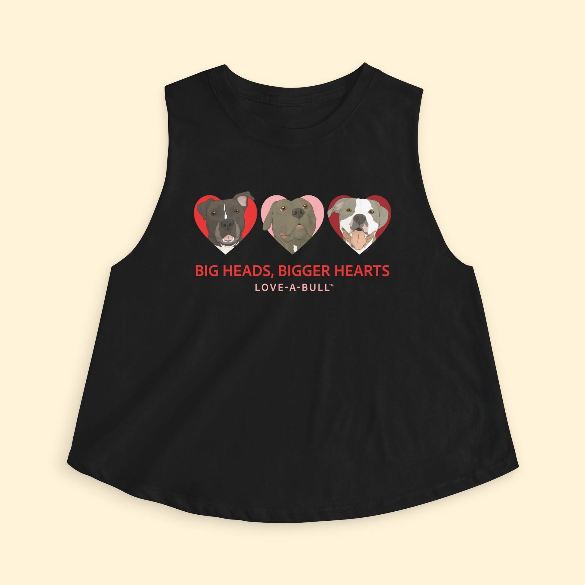 Cropped Muscle Tank | FUNDRAISER | Love - A - Bull - Detezi Designs - 15504969905500333416