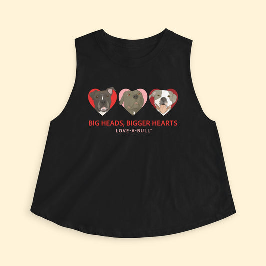 Cropped Muscle Tank | FUNDRAISER | Love - A - Bull - Detezi Designs - 15504969905500333416