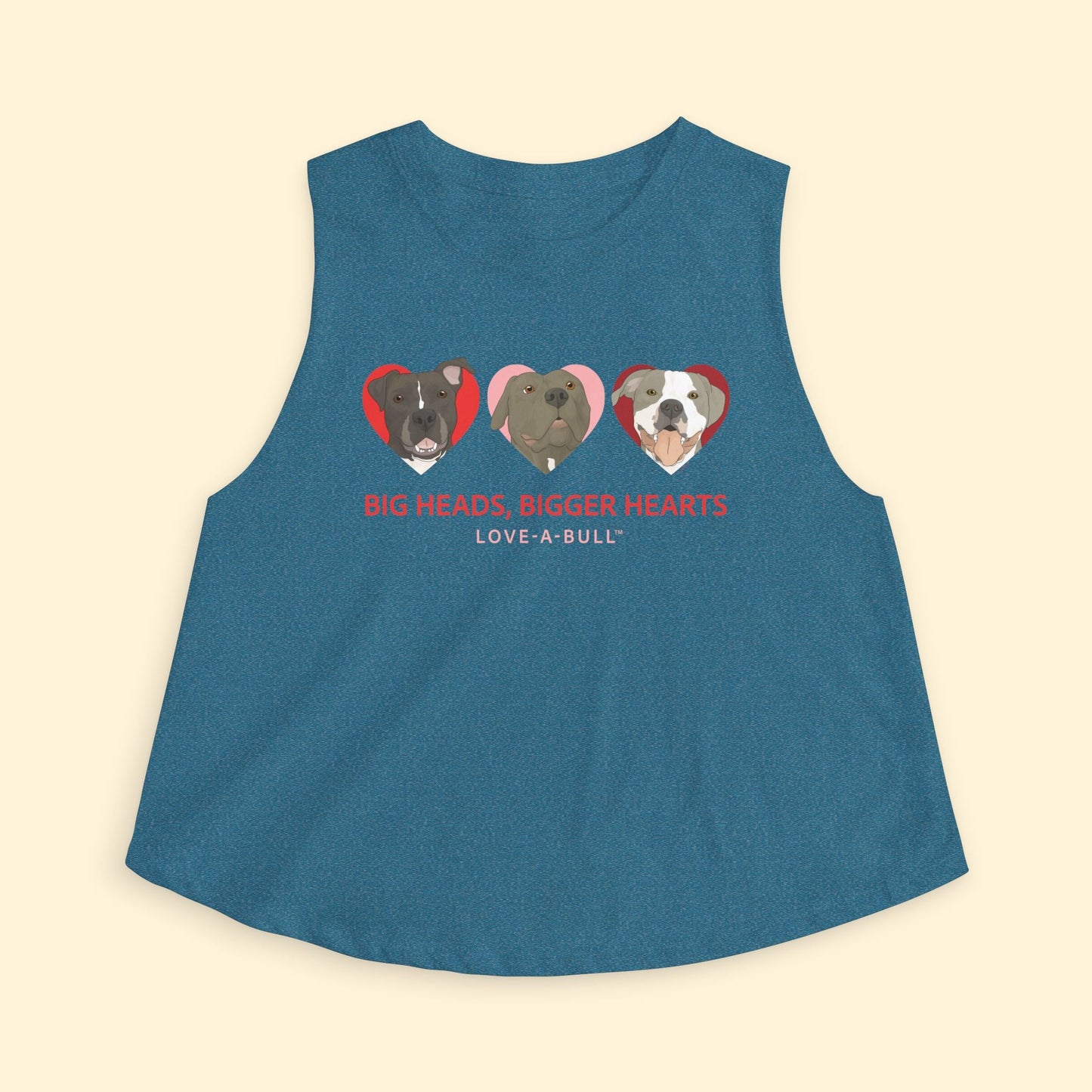 Cropped Muscle Tank | FUNDRAISER | Love - A - Bull - Detezi Designs - 26334144399772172042