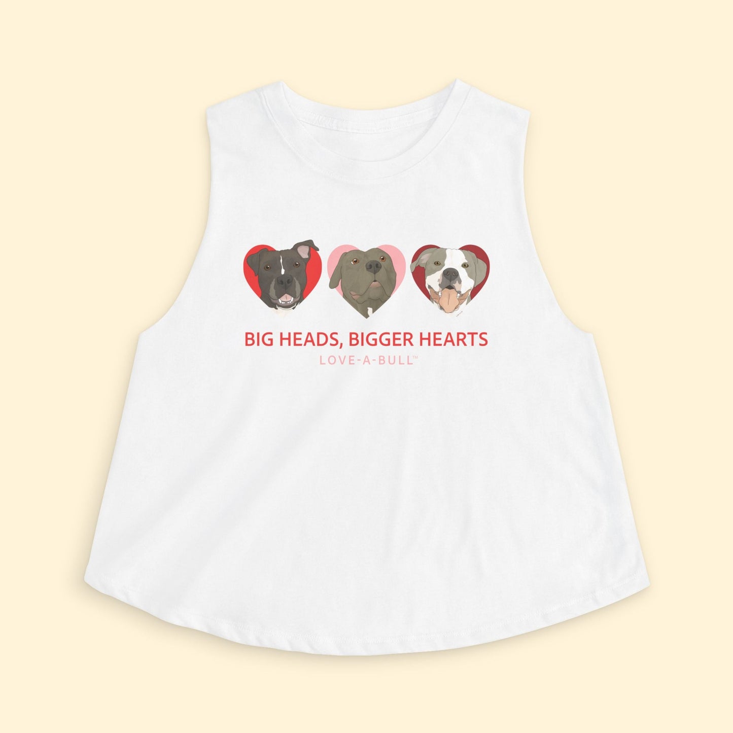 Cropped Muscle Tank | FUNDRAISER | Love - A - Bull - Detezi Designs - 50662258556681016706